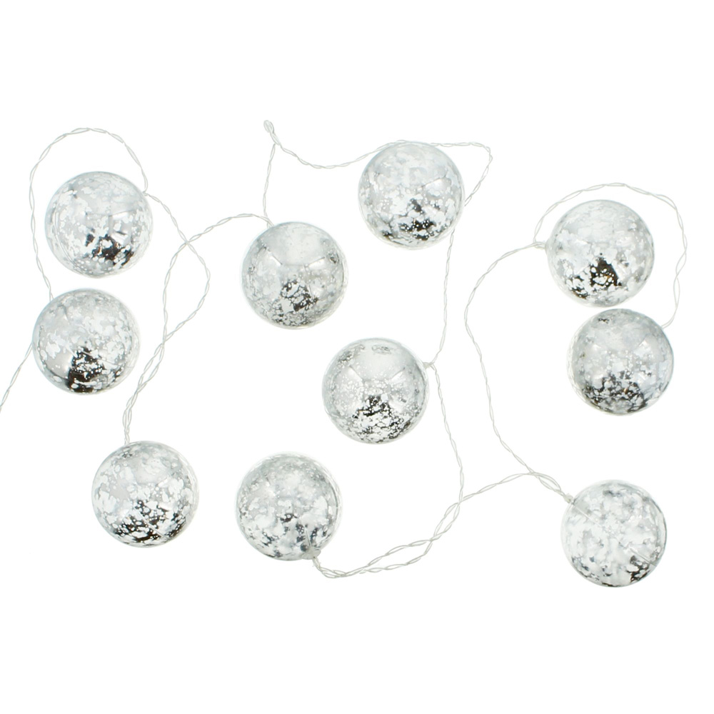 Декоративная световая гирлянда "Серебряные шары" [06517], 
