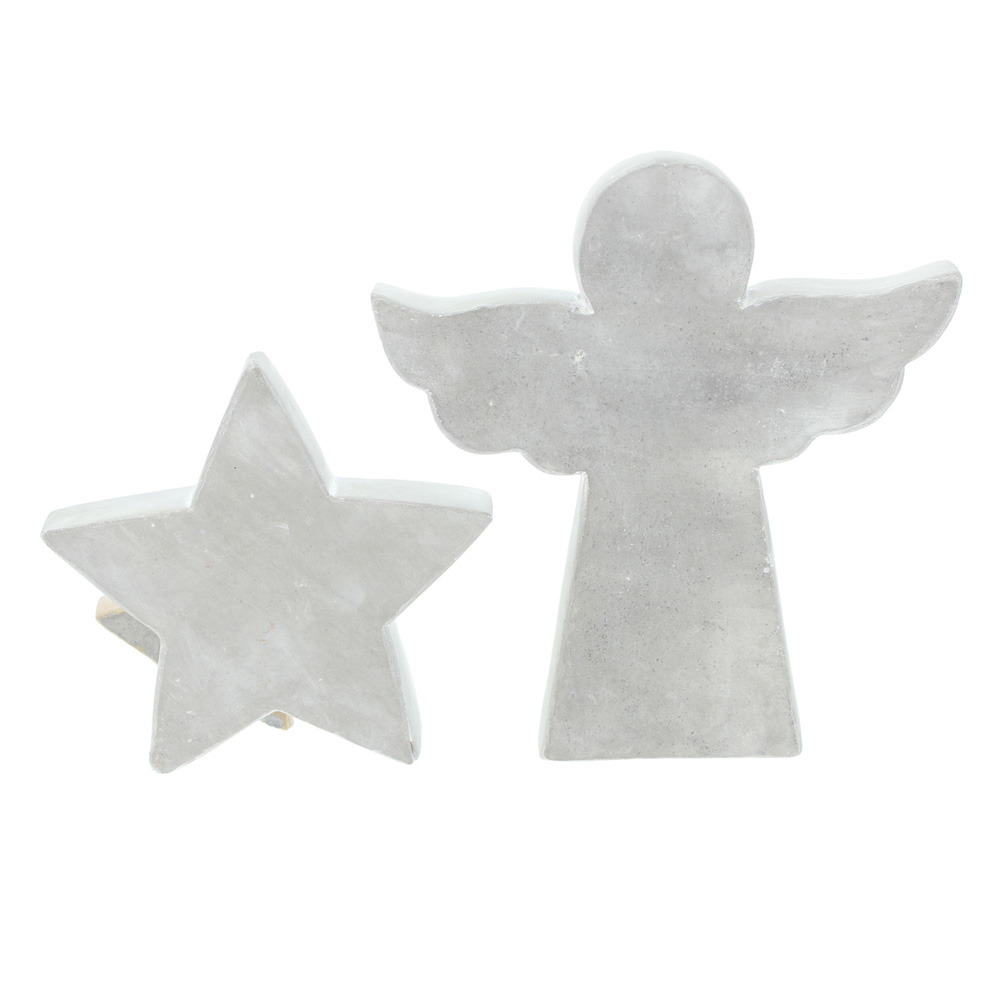 Декоративные фигуры "Ангел и звезда", 2 штуки [06560], 