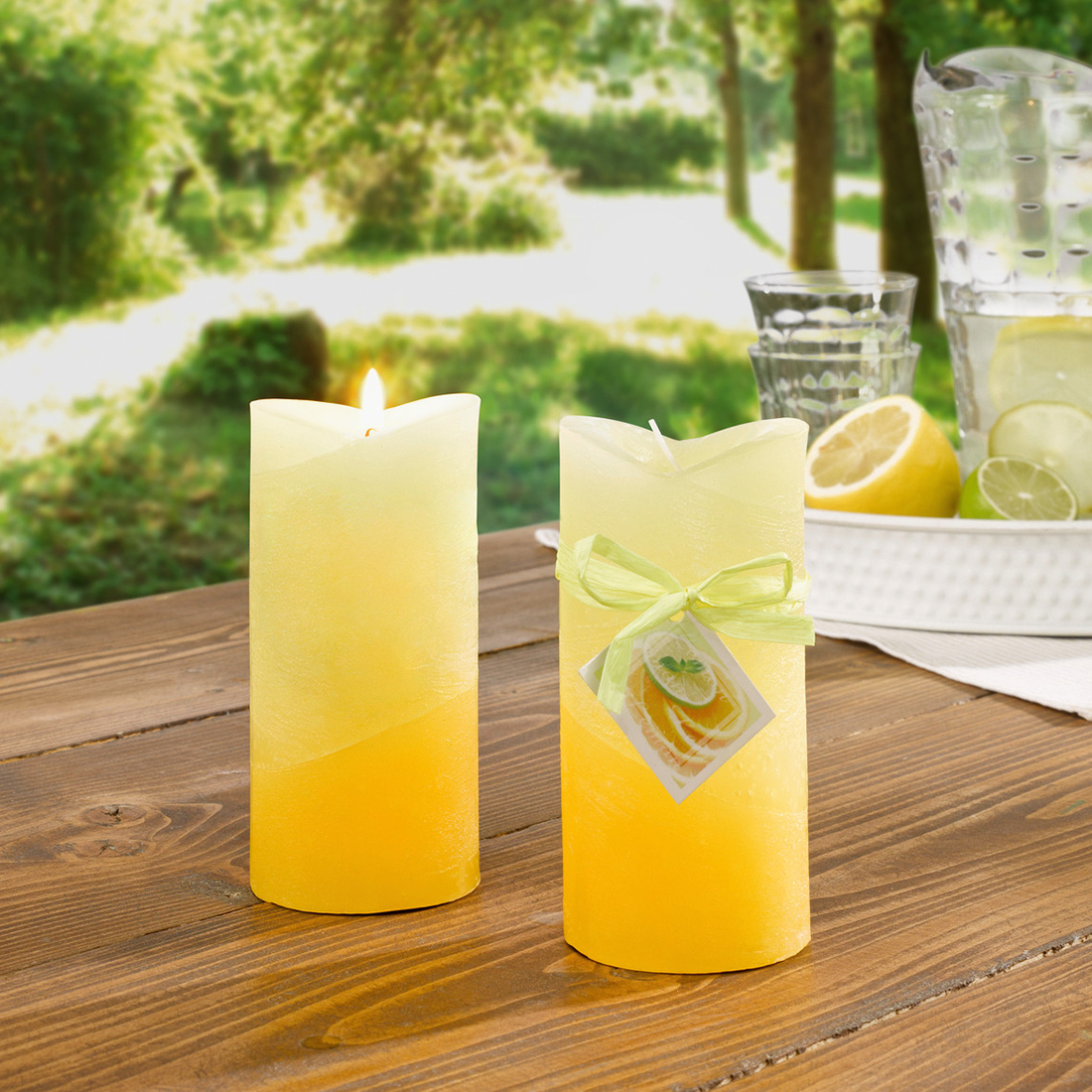Свечи ароматические "Лимон", 2 штуки [06852], 