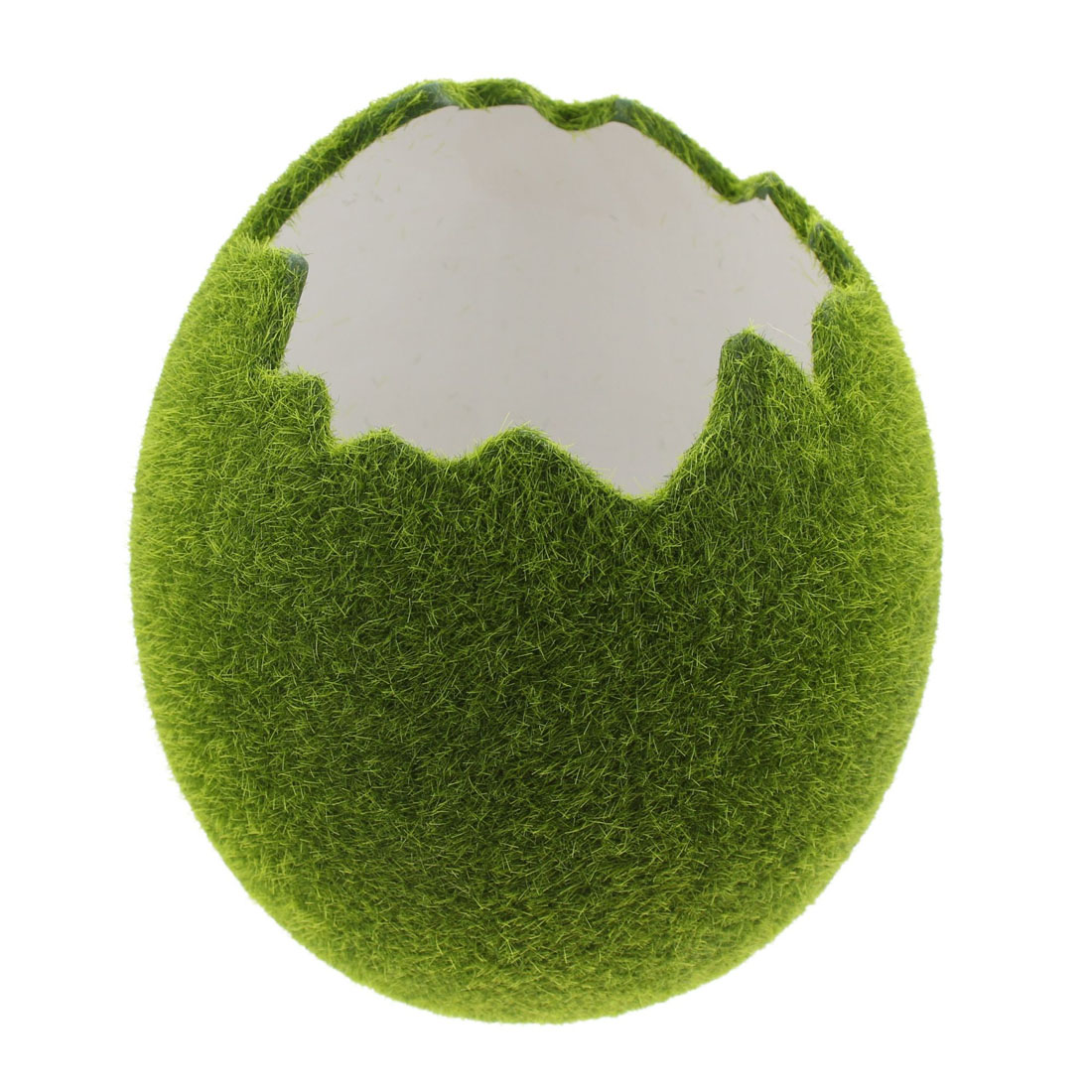 Кашпо-ваза "Яйцо - зеленый мох" [07234], 