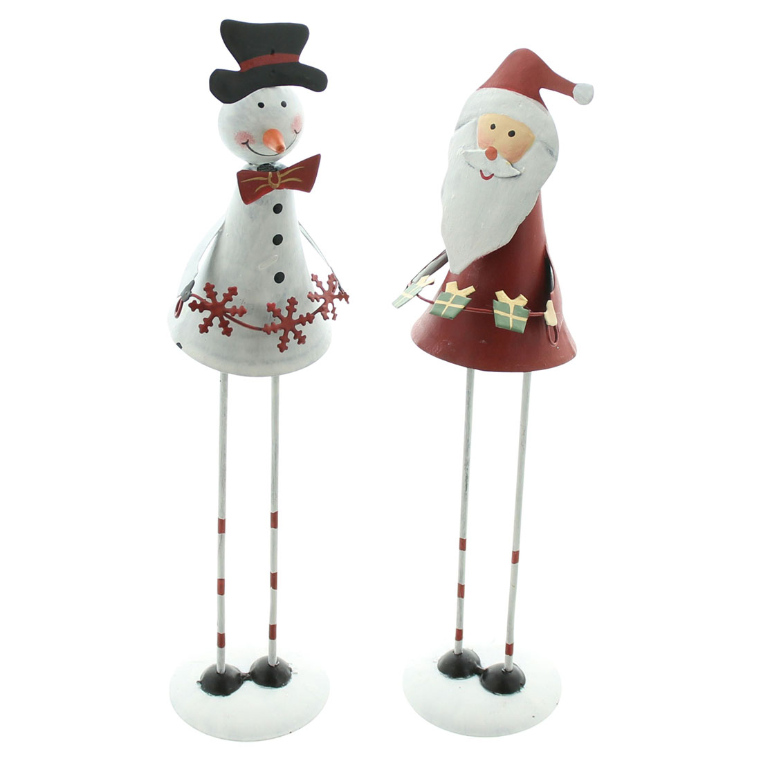 Декоративные фигуры "Санта и снеговик", 2 штуки [07645], 
