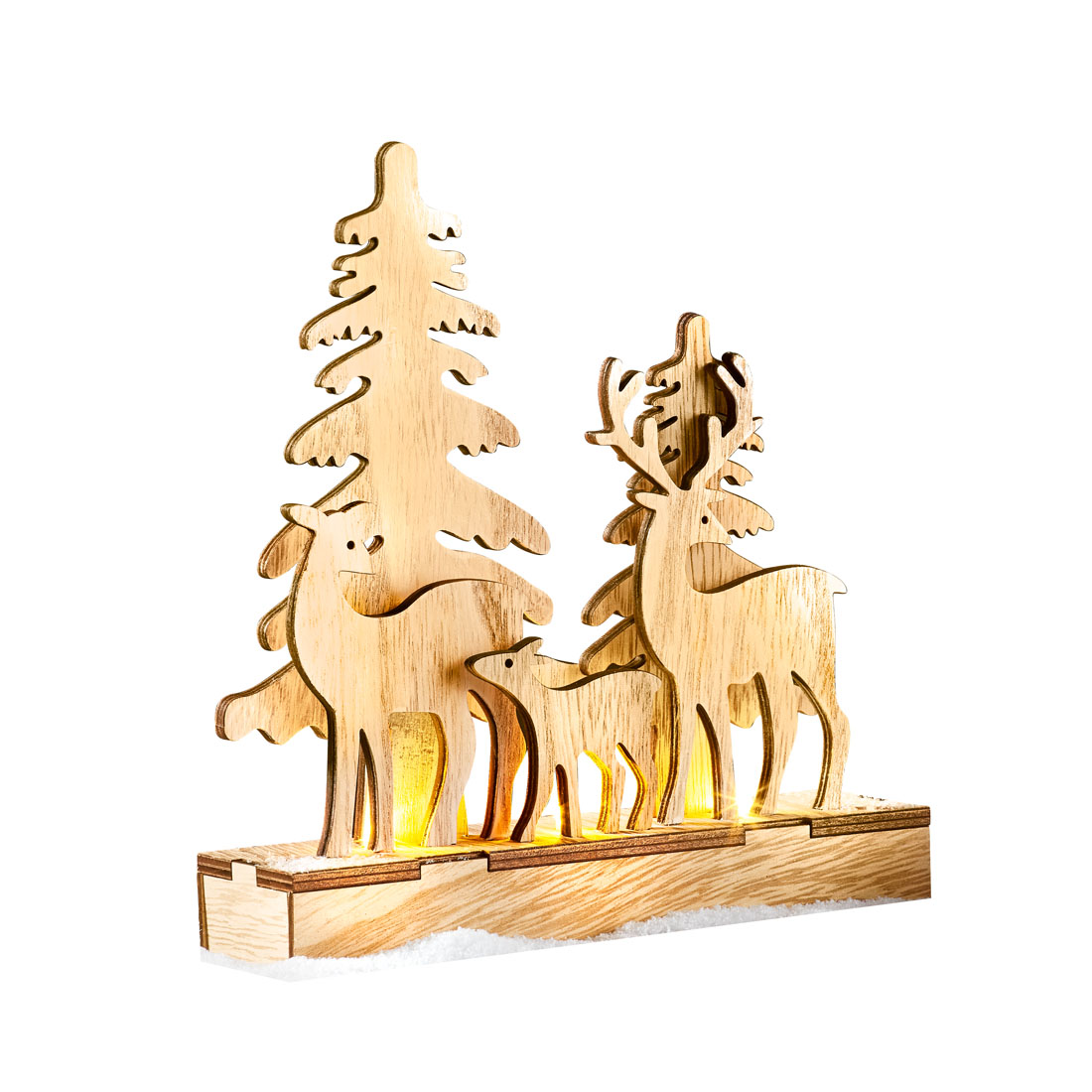 Декоративная фигура со светодиодными огнями "Зимний лес" [07922], 