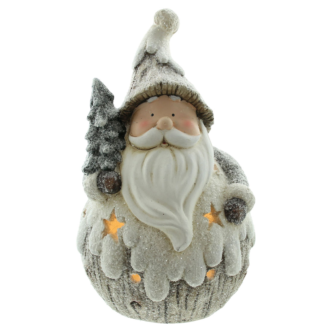 Декоративная фигура со светодиодной подсветкой "Санта в снегу" [07949], 