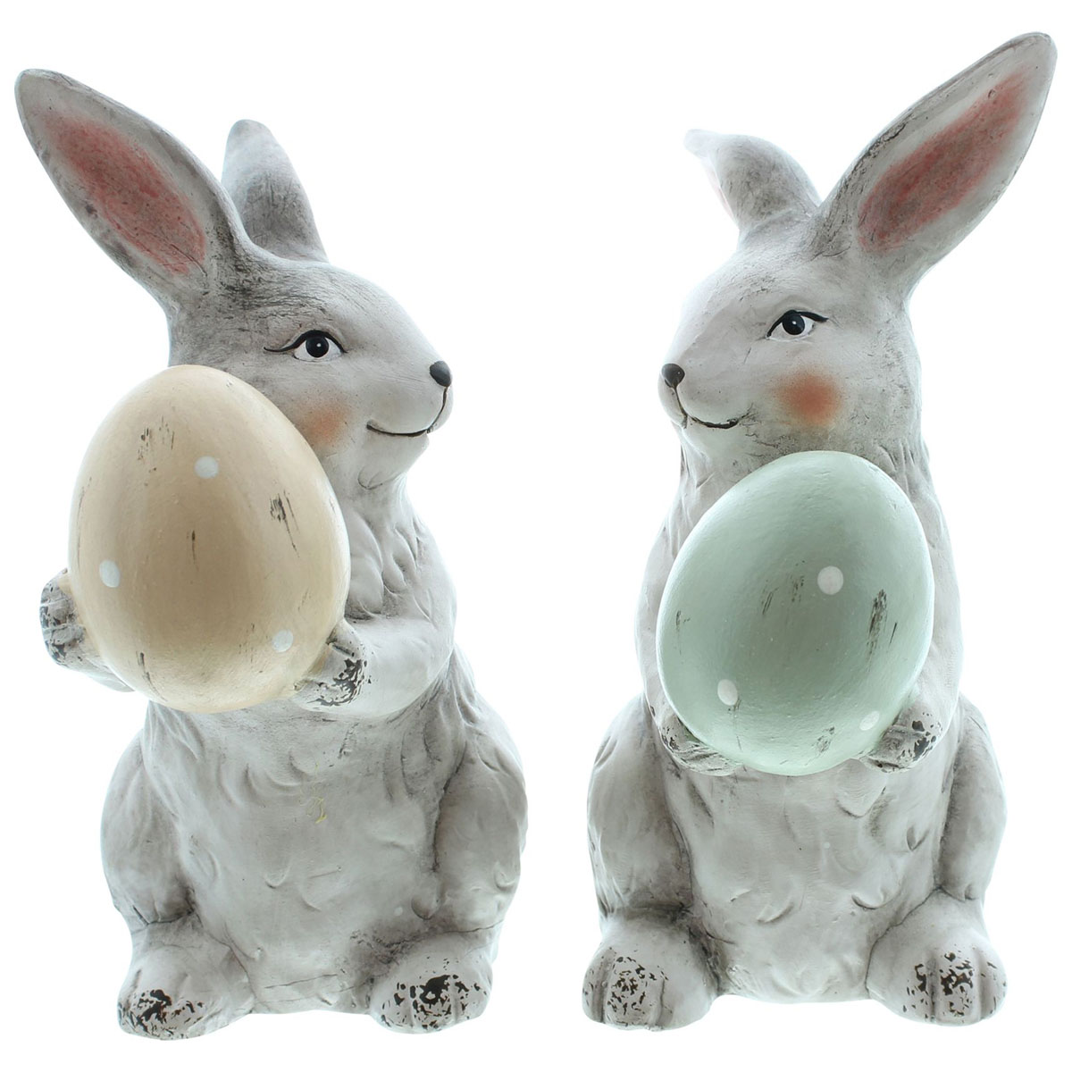 Декоративные фигуры "Зайчики с яйцами", 2 штуки [08031], 