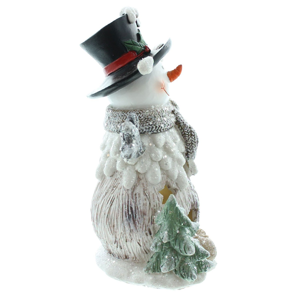 Декоративная фигура с LED подсветкой "Веселый снеговик" [08571], 