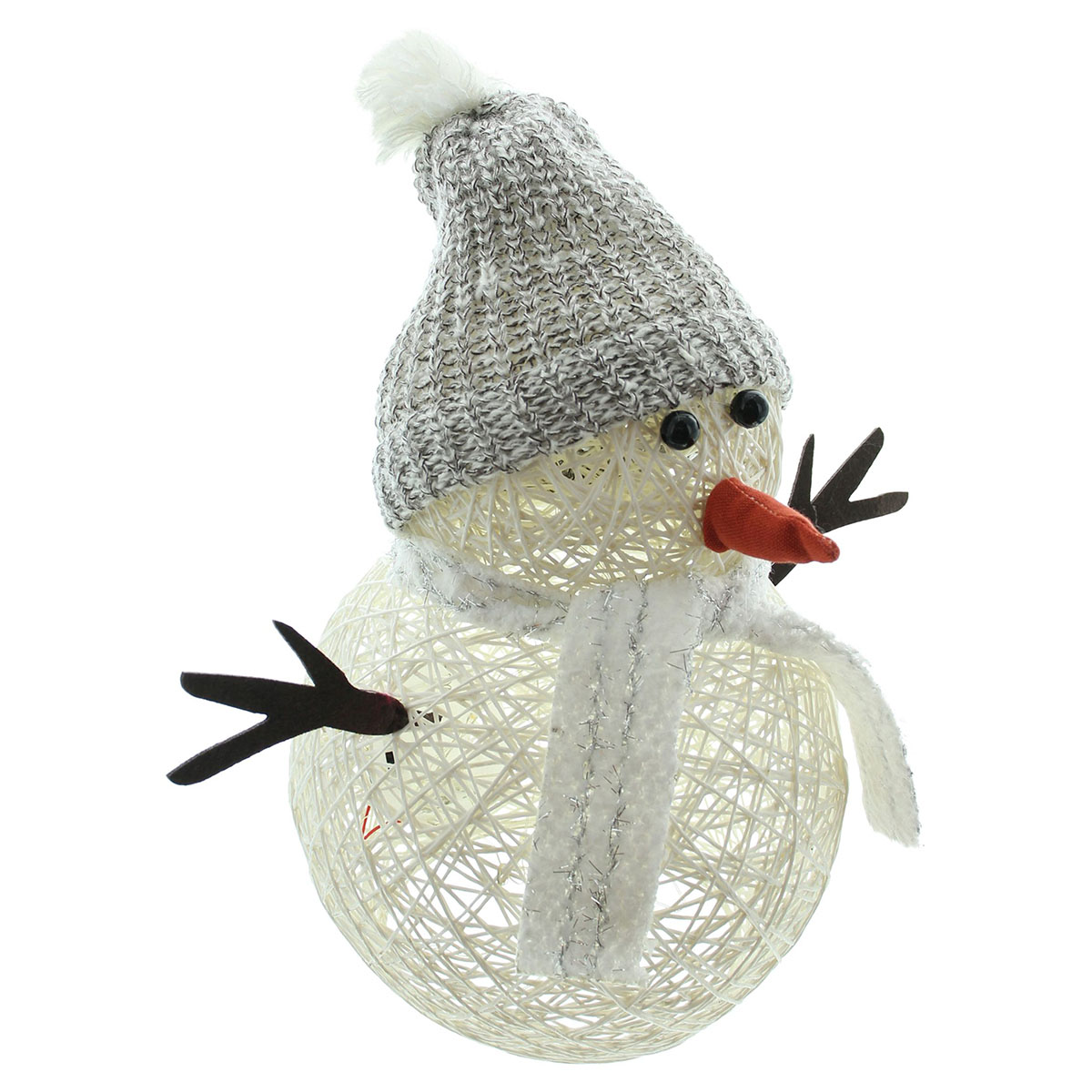 Декоративная фигура со светодиодной подсветкой "Снеговик" [08574], 