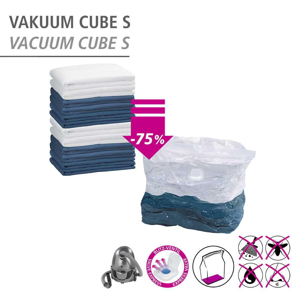 Вакуумный мешок для хранения вещей "Куб", размер S [05564], 