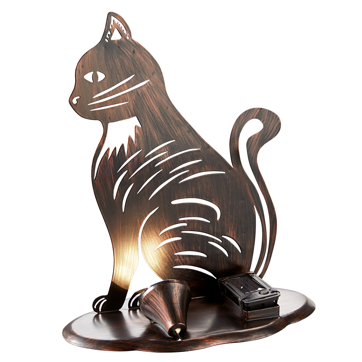 Декоративная фигура с солнечным светильником "Кошка" [08865], 