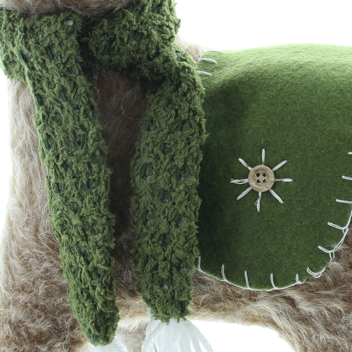 Декоративная фигура "Олененок в зеленом шарфе" [08967], 