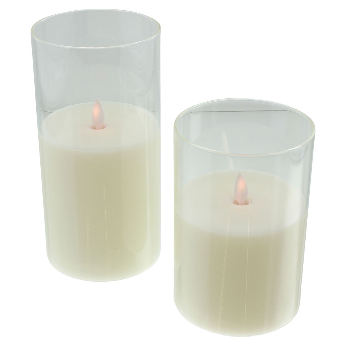 Светодиодные свечи в подсвечниках "Белое пламя", 2 штуки [08977], 