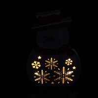 Декоративная фигура со светодиодной подсветкой "Снеговик" [07054], 