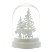 Декоративное украшение со светодиодной подсветкой "Стеклянный купол - зимний лес" [07062], 