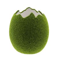 Кашпо-ваза "Яйцо - зеленый мох" [07234], 