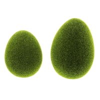 Декоративные фигуры "Яйца - зеленый мох", 2 штуки [07236], 
