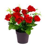 Декоративный искусственный цветок "Красные розы" [07753], 