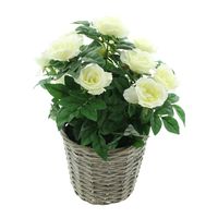 Декоративное искусственное растение "Белые розы" [08009], 