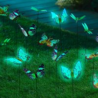 Декоративные штекеры  "Волшебство бабочек", 24 штуки, светящиеся в темноте [08461], 