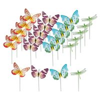 Декоративные штекеры  "Волшебство бабочек", 24 штуки, светящиеся в темноте [08461], 