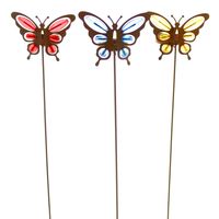 Декоративные садовые штекеры с подсвечниками "Бабочки", 3 штуки [08813], 
