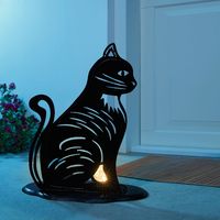 Декоративная фигура с солнечным светильником "Кошка" [08865], 