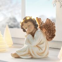 Декоративная фигура со светодиодной подсветкой "Ангел с веночком" [09180], 