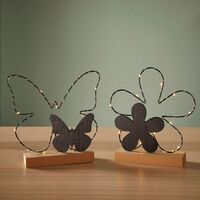 Декоративные фигуры "Бабочка и цветок", 2 штуки [09332], 