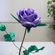 Атласная роза, элегантная сиреневая [06444], Атласные цветы (авторская серия)