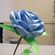 Атласная роза, романтическая голубая [06448], Атласные цветы (авторская серия)