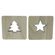 Декоративные украшения со светодиодами "Звезда и елочка", 2 штуки [07650], 