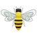 Декоративное настенное украшение "Пчела" [08809], 