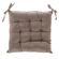 Подушка для сидения "Замша", коричневая, 40х40см